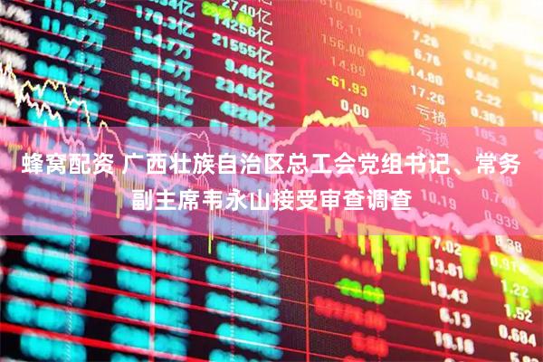 蜂窝配资 广西壮族自治区总工会党组书记、常务副主席韦永山接受审查调查