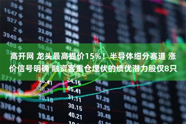 高开网 龙头最高提价15%！半导体细分赛道 涨价信号明确 融资客重仓埋伏的绩优潜力股仅8只